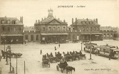 Duinkerke, Het Station door French Photographer