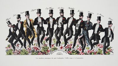 Eventail Boulangiste, uit Histoire de la Troisieme Republique, Vol. I, l