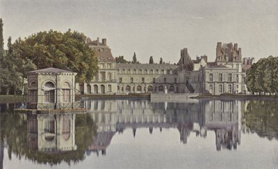 Fontainebleau, paleis, zicht vanaf de karpervijver door French Photographer