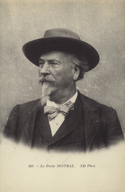 Frederic Mistral (1830-1914), Franse dichter en lexicograaf van de Occitaanse taal door French Photographer