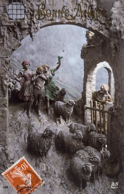 Franse ansichtkaart gedateerd circa door French Photographer