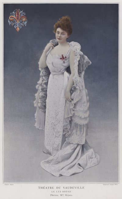 Gabrielle Rejane als Therese in Le Lys Rouge door French Photographer