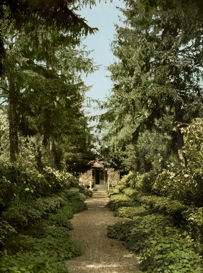 Tuinpad in de tuin van Claude Monet, Giverny door French Photographer