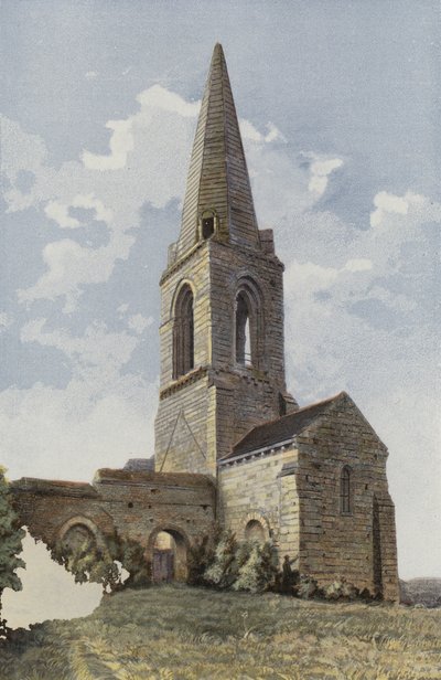 Gennes, Kerk St-Eusebe door French Photographer