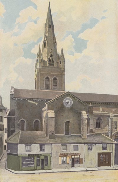 Grenoble, Kerk Saint-Andre, Noordzijde door French Photographer