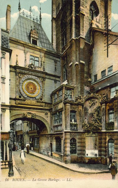Gros Horloge, Rouen door French Photographer