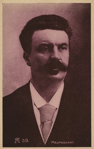 Guy de Maupassant (1850-1893), Franse schrijver van korte verhalen, romanschrijver en dichter door French Photographer