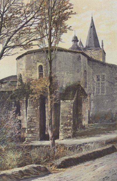 Hagetmau, Kerk, Kant van de apsis door French Photographer