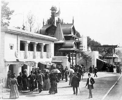 Geschiedenis van Bewoning, Parijse Tentoonstelling, 1889 door French Photographer