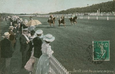 Paardenrennen in Deauville door French Photographer
