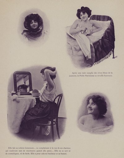 Illustratie voor Petites Parisiennes (jonge werkende meisjes in Parijs) door French Photographer