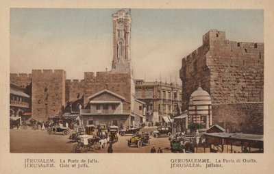 Jeruzalem, Jaffapoort door French Photographer