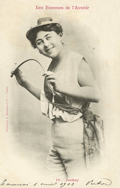 Jockey, Vrouw van de Toekomst door French Photographer