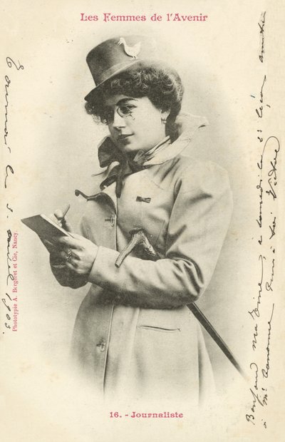 Journalist, Vrouw van de Toekomst door French Photographer