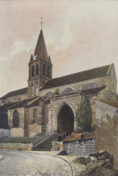 Jouy-le-Moutier, kerk door French Photographer