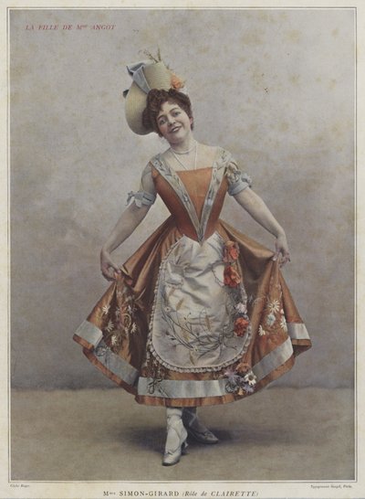 Juliette Simon-Girard als Clairette in La Fille de Madame Angot door French Photographer