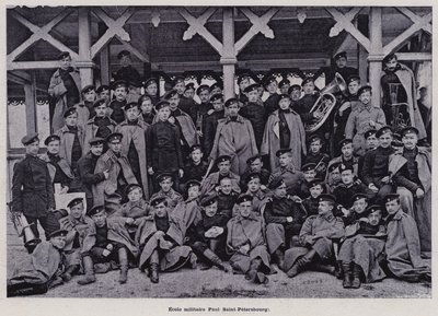 Het Russische leger: Militaire school Paul Sint-Petersburg door French Photographer