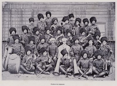 Het Russische leger: Fanfare van het regiment door French Photographer