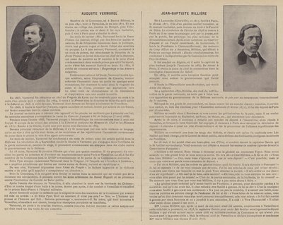 De Commune van Parijs, Auguste Vermorel, Jean-Baptiste Milliere door French Photographer