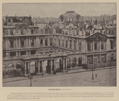 De Commune van Parijs, Palais-Royal, buitenaanzicht door French Photographer