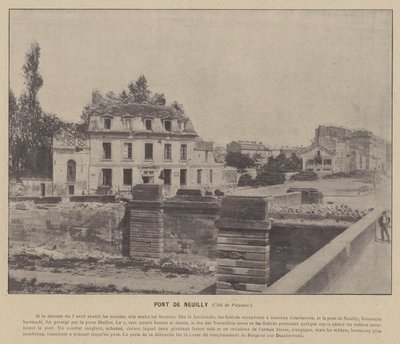 De Commune van Parijs, Pont De Neuilly, kant van Puteaux door French Photographer