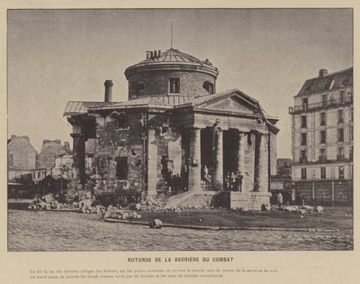De Commune van Parijs, Rotonde van de Barrière du Combat door French Photographer