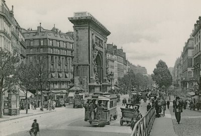 De Saint-Denis Poort en de Boulevard door French Photographer