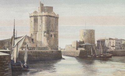 La Rochelle, Haveningang, Toren Saint-Nicolas, Toren van de Ketting door French Photographer