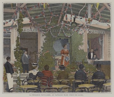 La Romance Populaire in het Pavillon Rose, Point-du-Jour, Parijs door French Photographer