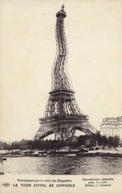 De Eiffeltoren buigt door French Photographer