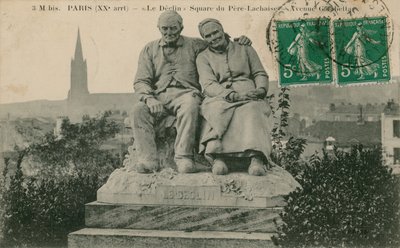 Le Declin (Het Verval), standbeeld in het Square du Pere Lachaise, Parijs, door Clement Leopold Steiner door French Photographer