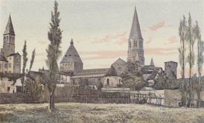 Le Dorat, Kerk, zuidelijk geheel door French Photographer