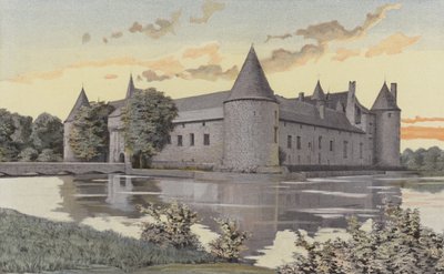 Le Plessis-Bourre, Kasteel, Zuidwestelijke Uitzicht door French Photographer