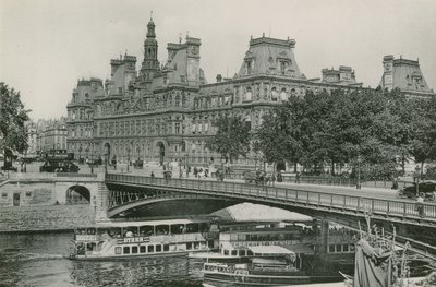 De Arcole Brug en het Stadhuis door French Photographer