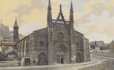 Le Puy, Kerk Saint-Laurent, Noordwestzijde door French Photographer