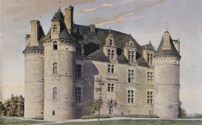 Le Vieil-Bauge, Kasteel de Landifer, Zuidoostelijke Uitzicht door French Photographer