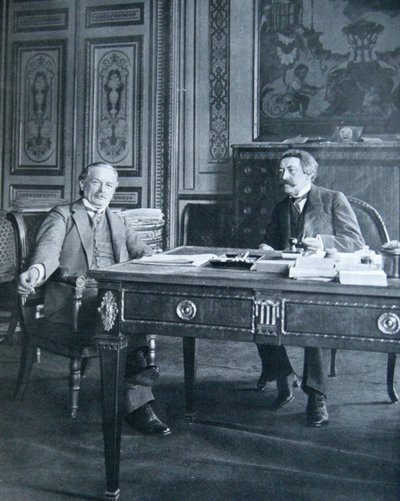 Lloyd George en Aristide Briand, 1916 door French Photographer