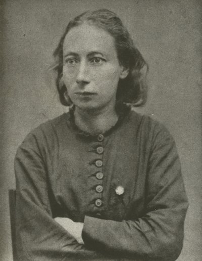 Louise Michel, Parijse Commune (zwart-wit foto) door French Photographer
