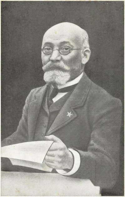 Ludwik Lejzer Zamenhof, Poolse uitvinder van Esperanto door French Photographer