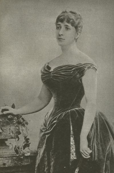 Madame Marguerite De Bonnemain, minnares van Generaal Boulanger (zwart-wit foto) door French Photographer