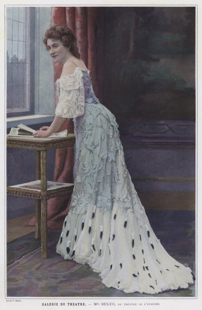 Mademoiselle Duluc, Franse actrice door French Photographer