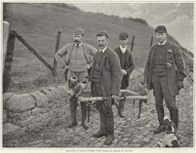 Majoor Fisher op jacht naar korhoenders in Schotland door French Photographer