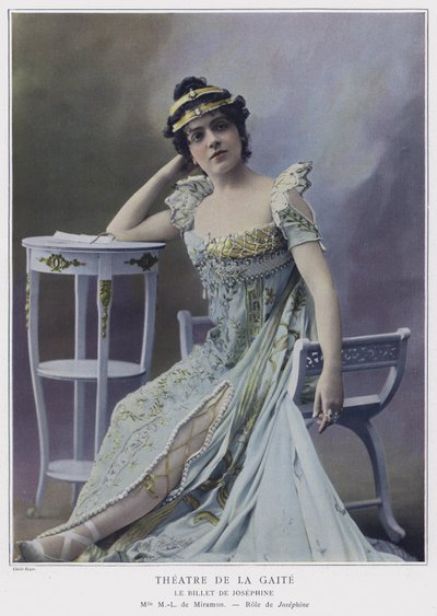 Marie-Louise de Miramon als Josephine in Le Billet de Josephine door French Photographer