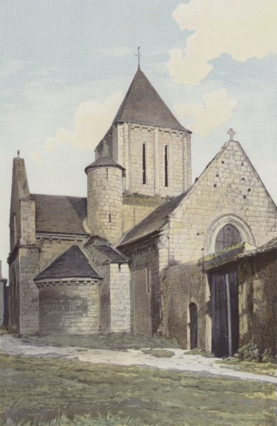 Marnes, Kerk, Geheel NW door French Photographer