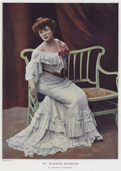 Marthe Regnier, Franse actrice door French Photographer