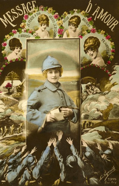 Liefdesboodschappen aan soldaten door French Photographer