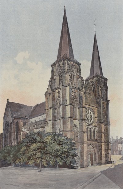 Mézières, Kerk, Geheel NW door French Photographer