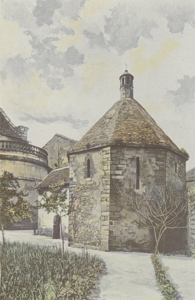 Montmorillon, Kleine achthoek, in de tuin van het Seminarie door French Photographer