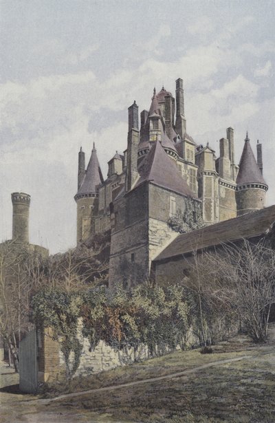 Montmort, Kasteel, Uitzicht NW door French Photographer