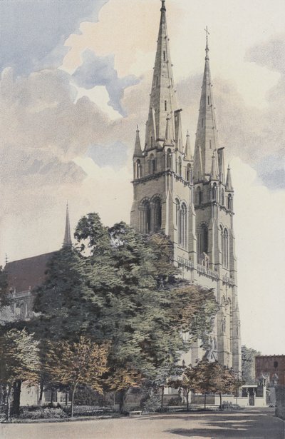 Moulins, Kathedraal, Westgevel door French Photographer